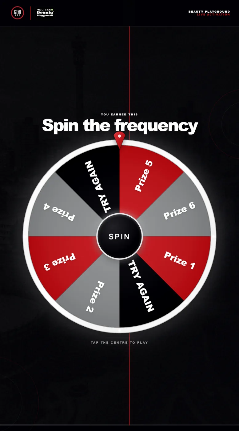 Kaya 959 prize wheel